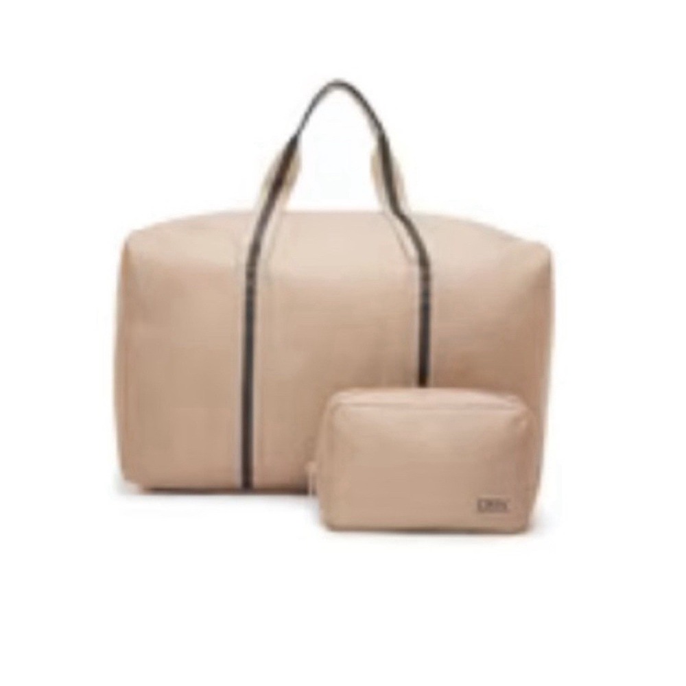 Tan Workout Tote Bag and Waist Bag DSW Light Brown Canvas Bag Fanny Pack Set NWT